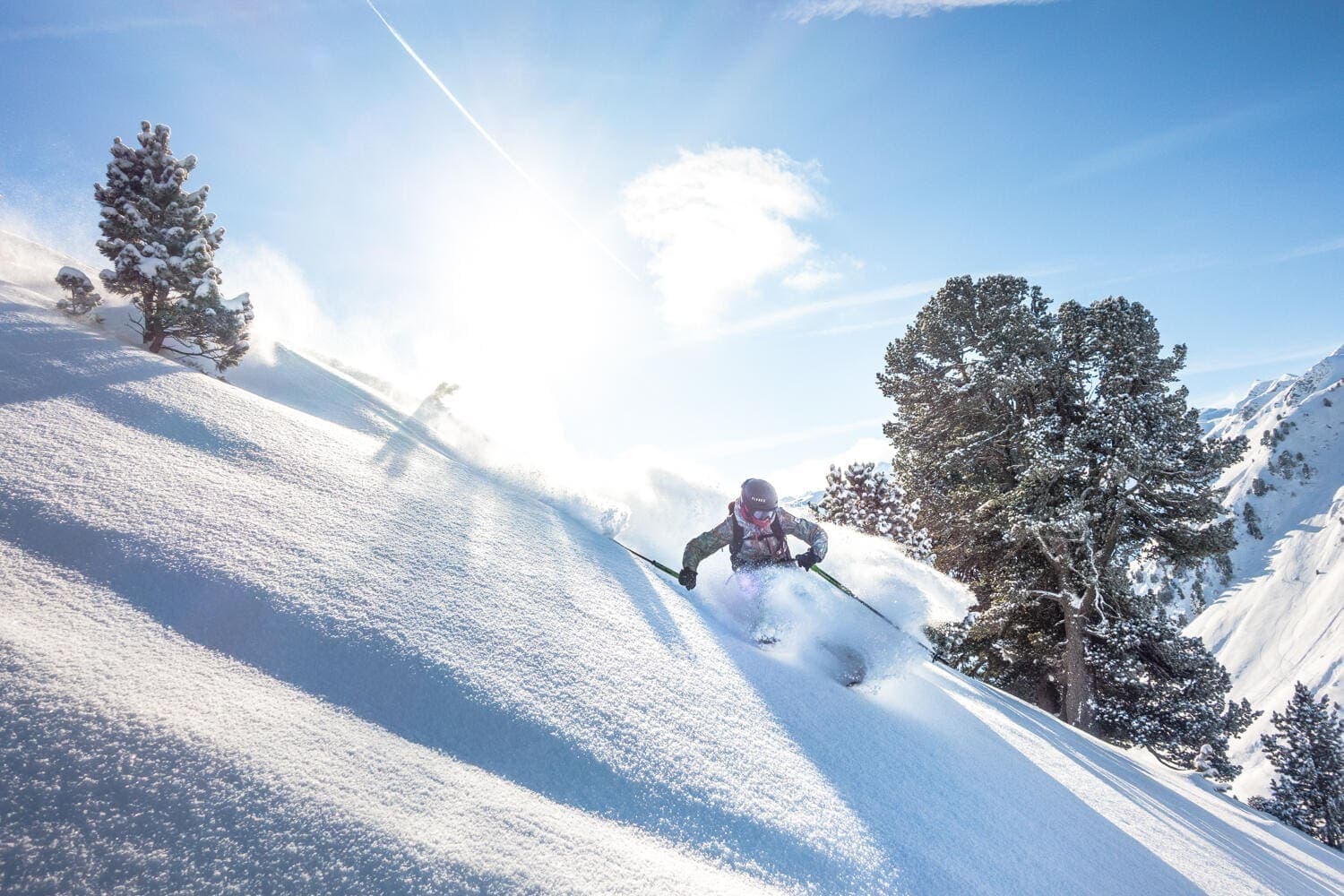 Skifahren in der Axamer Lizum